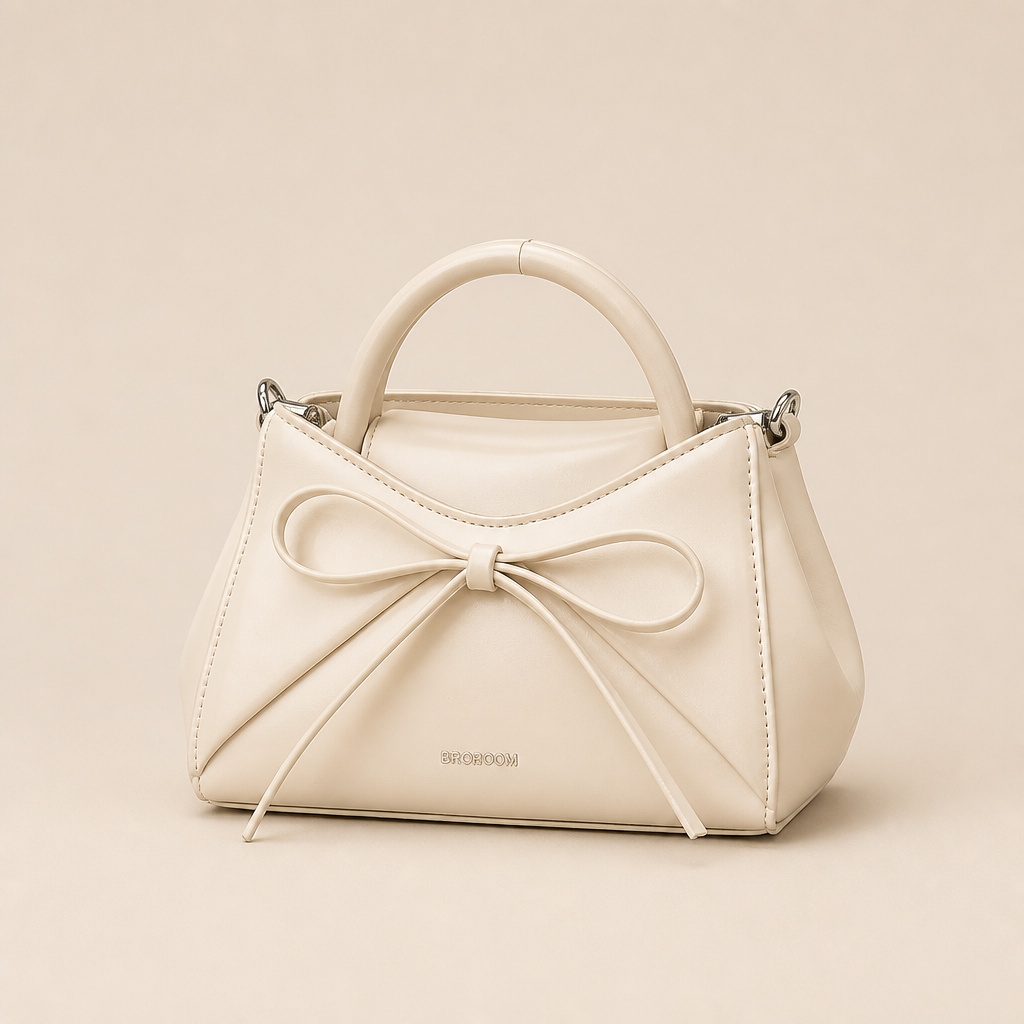 Osborn | Womens Crossbody Bag Bow Shoulder Handbag Large Capacity, White
