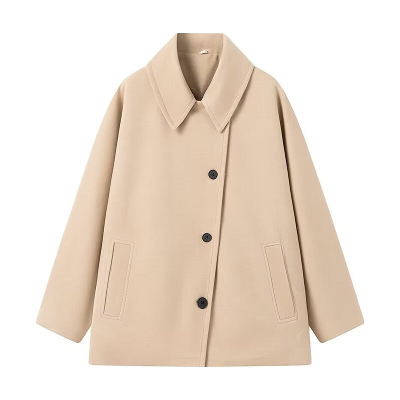 Ottilie | Womens Lapel Faux Fur Coat - 5