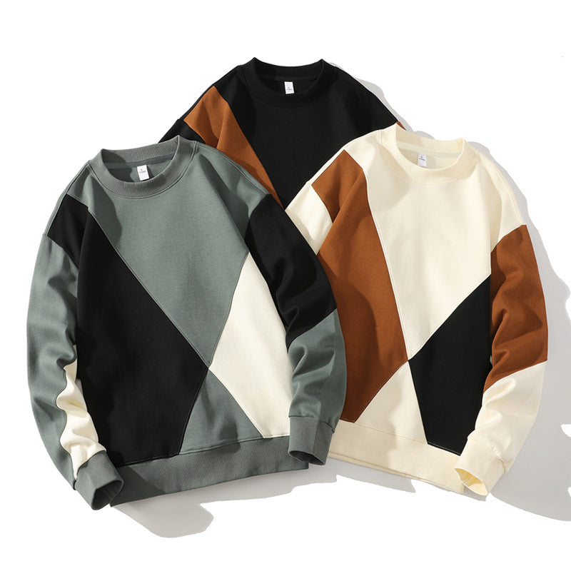 Percival | Mens Round Neck Sweatshirt Loose Casual Long Sleeve - 1