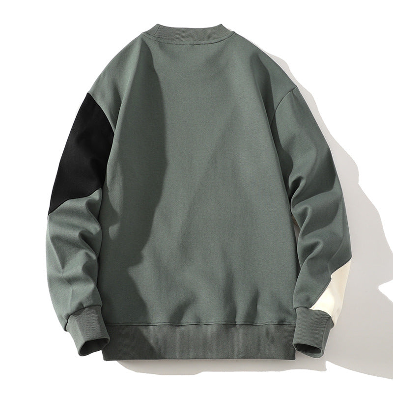 Percival | Mens Round Neck Sweatshirt Loose Casual Long Sleeve - 3