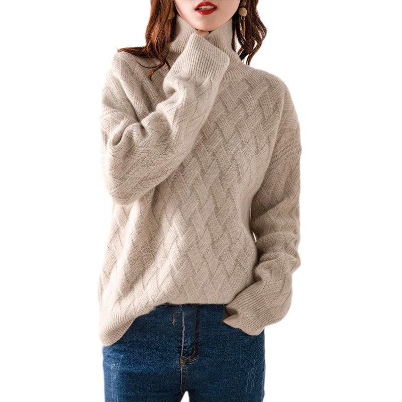 Pernille | Womens Turtleneck Knitted Jumper - 5