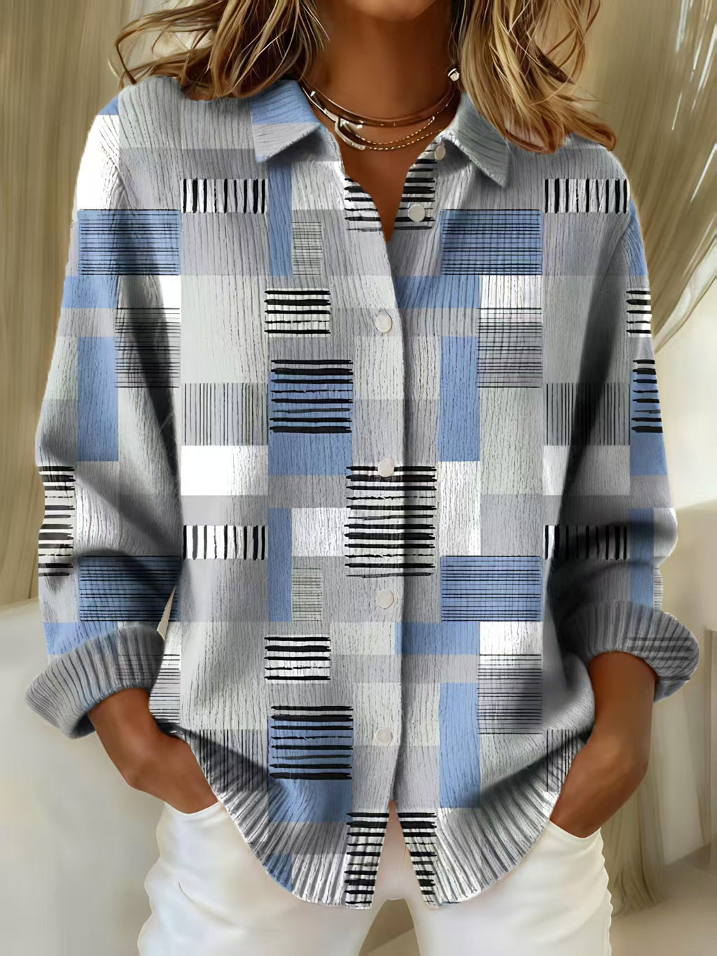 Persephone | Womens Chinese Style Print Cardigan Single Breasted Lapel - 6