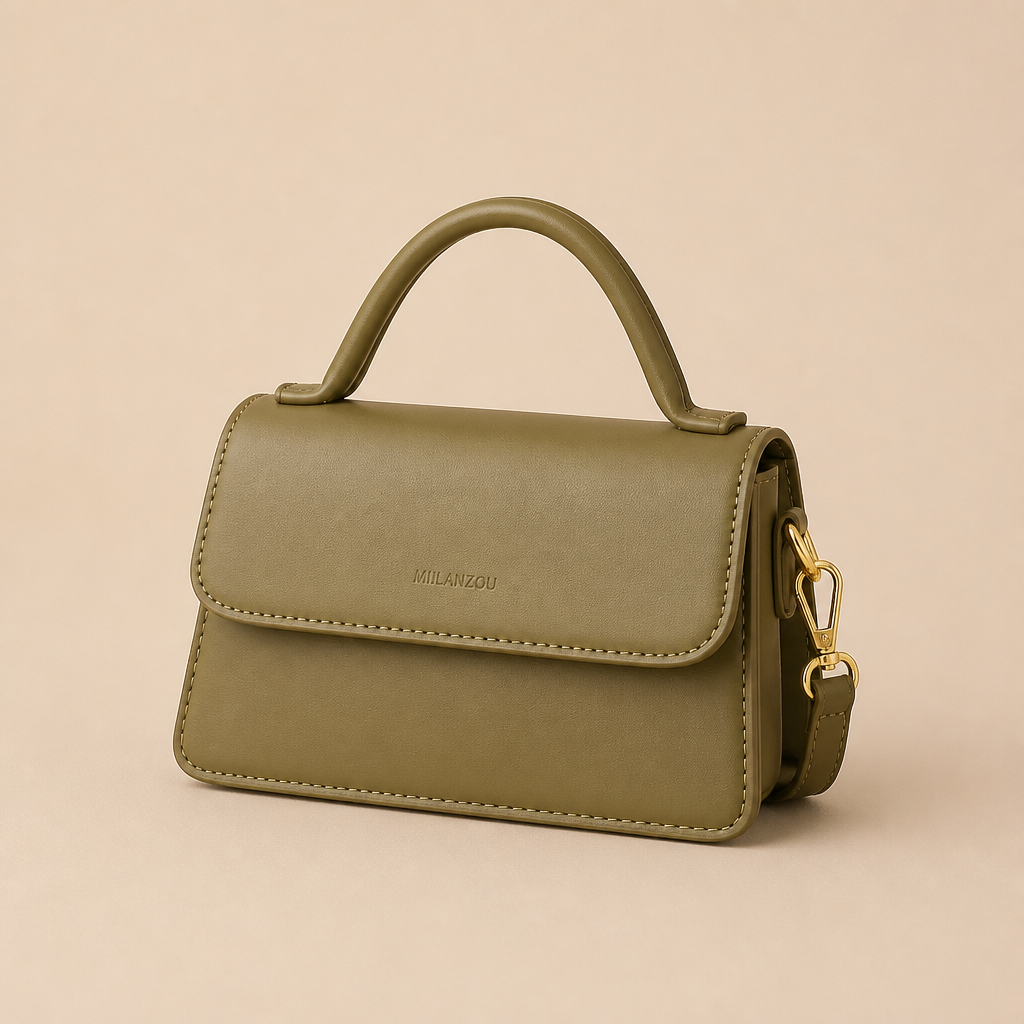 Piers | Womens Shoulder Bag Small Square Crossbody Handbag, Green