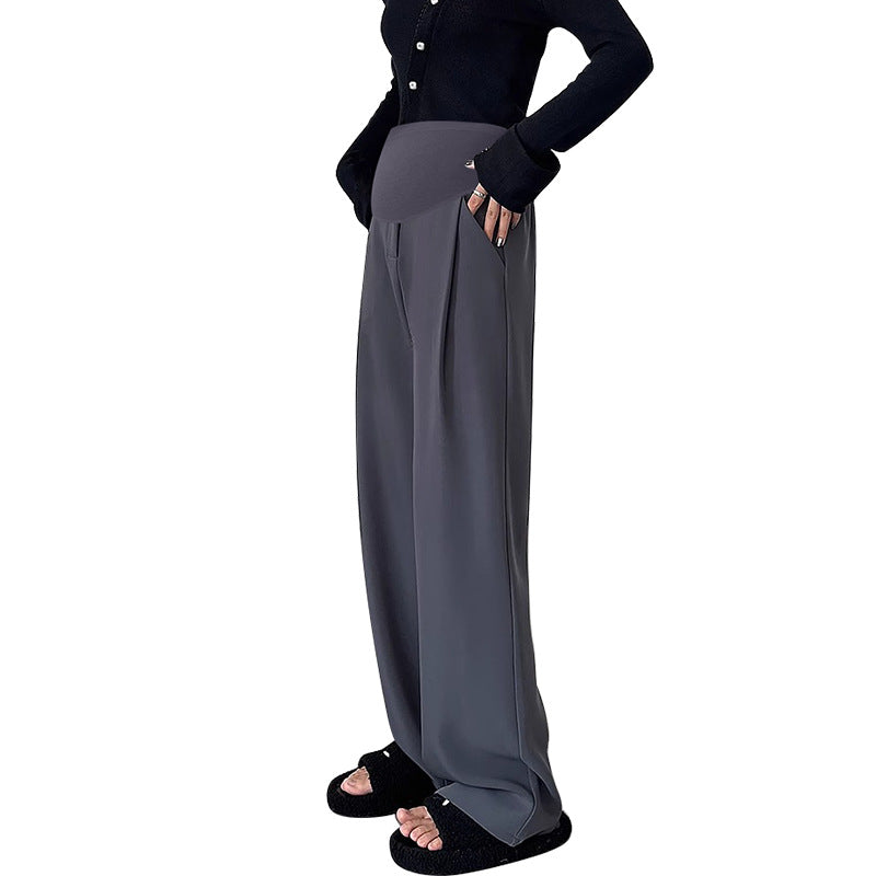 Priya | Womens Maternity Wide Leg Belly Support Work Trousers - 5