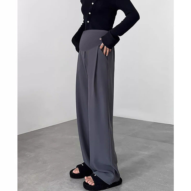 Priya | Womens Maternity Wide Leg Belly Support Work Trousers - 6