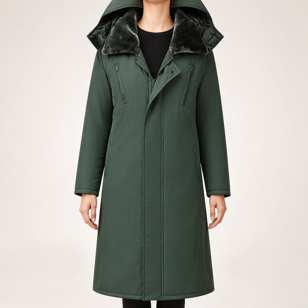 Priya | Womens Parka Coat Longline Waterproof Padded Warm Winter Coat, Design 3