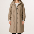 Quinlan | Womens Trench Windbreaker British Mid Length Jacket, Khaki