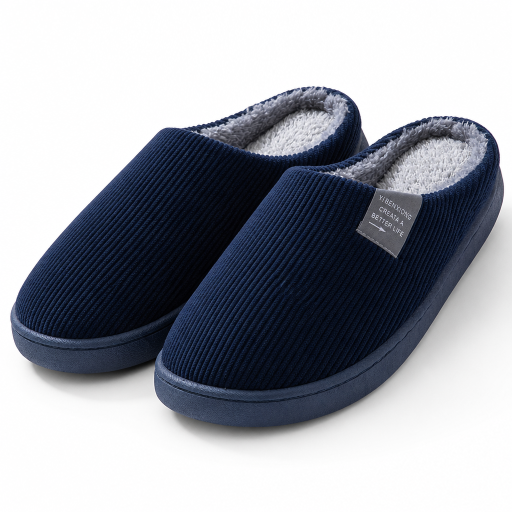 Fisk | Womens Slippers Fluffy Warm Memory Foam House Slippers Design 5 packshot