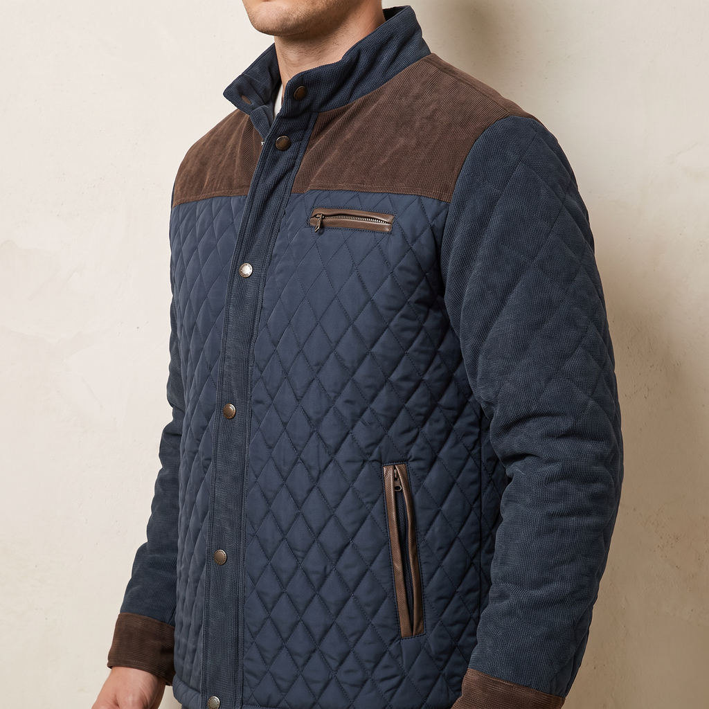 Eloise | Puffer Jacket Coat Corduroy Quilted