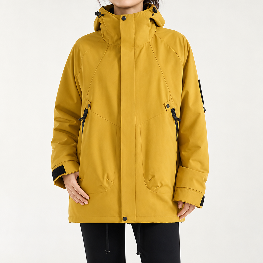Rowan | Womens Waterproof 3 in 1 Hooded Jacket, Pomelo Yellow 2