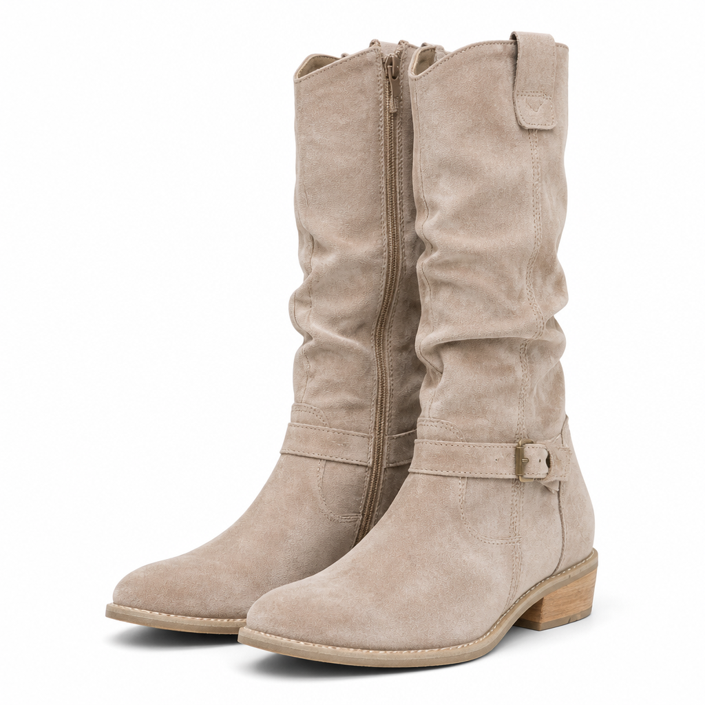 Thurston | Mens Lace Up Leather Retro Casual Ankle Boots Apricot packshot