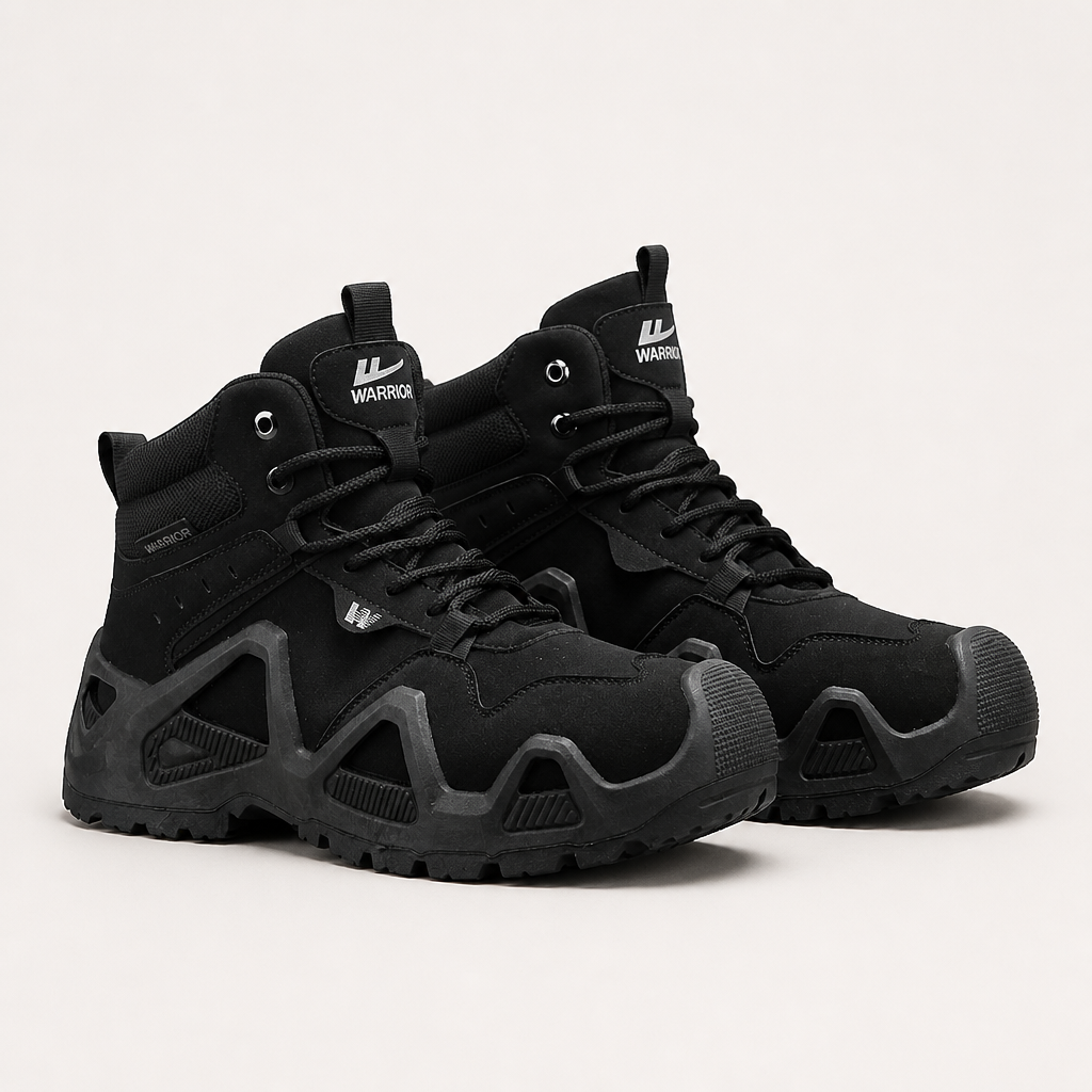 Edmund | Mens Water Resistant Hiking Walking Boots, Black 2