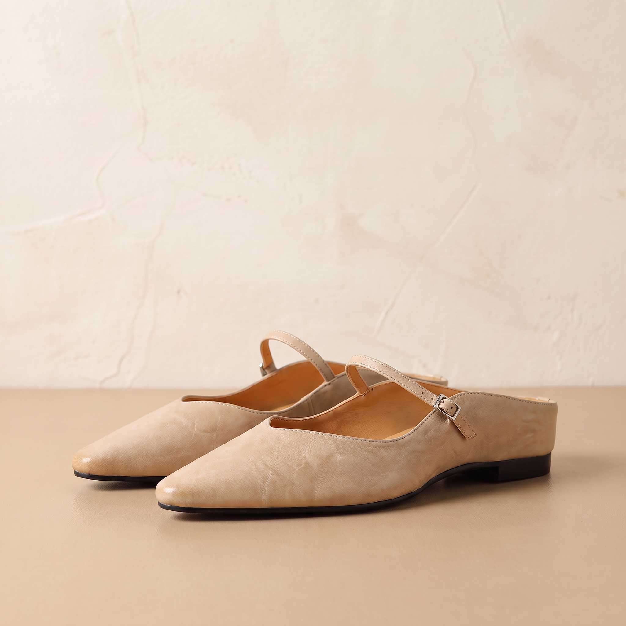 Theodora | Slim Mules Slippers Leather