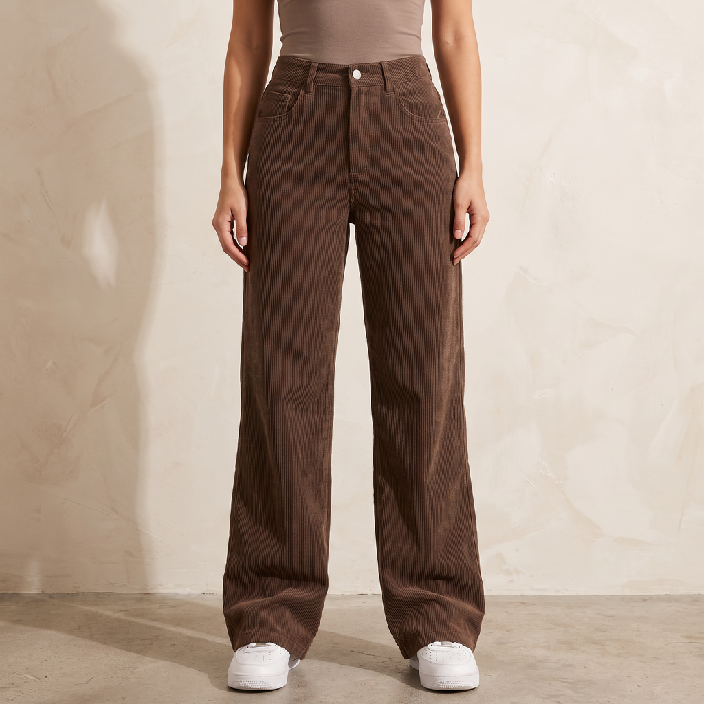 Marissa | Wide Leg Trousers Pants Corduroy
