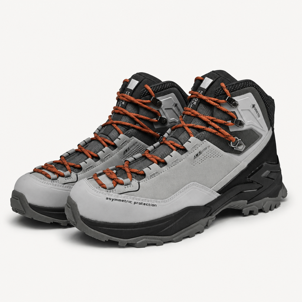 Rupert | Mens Waterproof Hiking Walking Boots, Grey