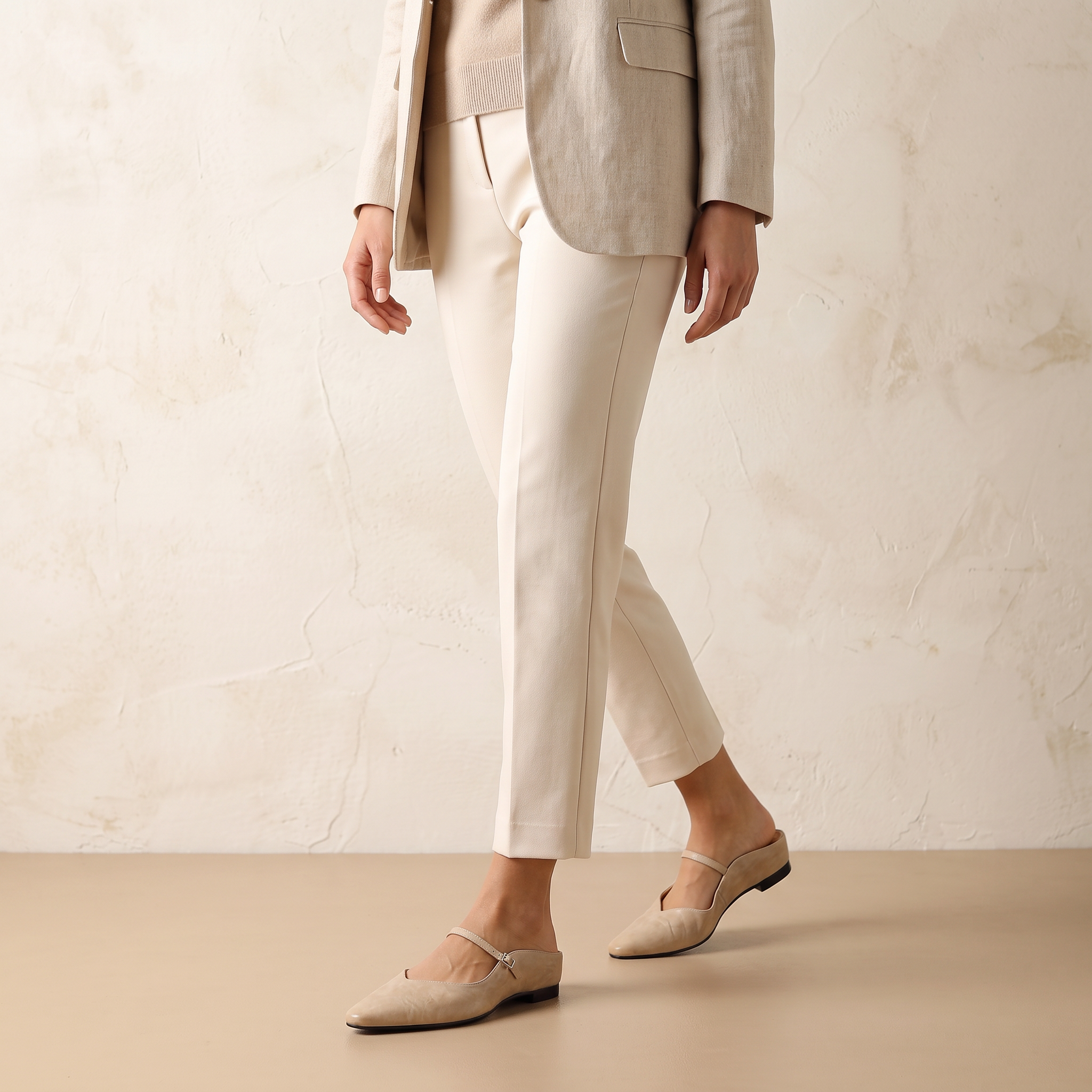 Theodora | Slim Mules Slippers Leather