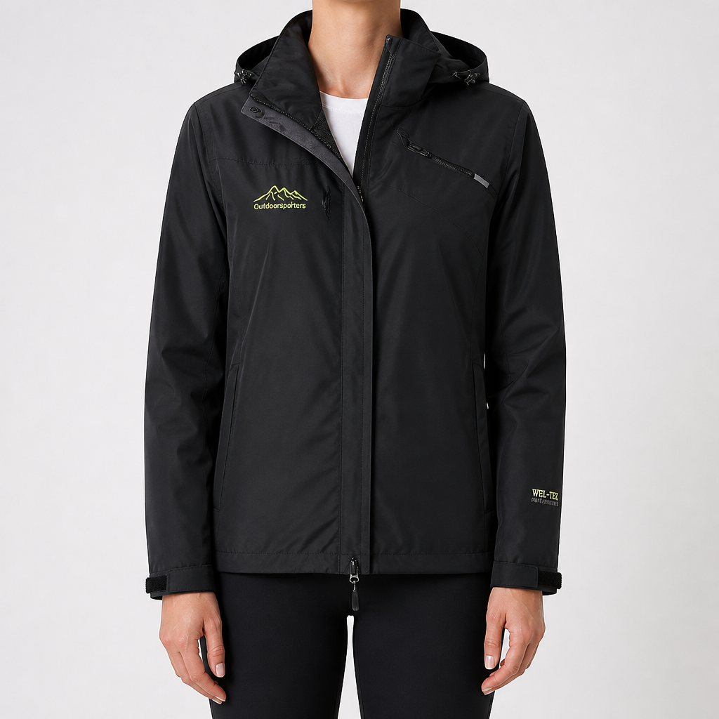 Colette | Womens Waterproof Windproof Jacket, Black 2