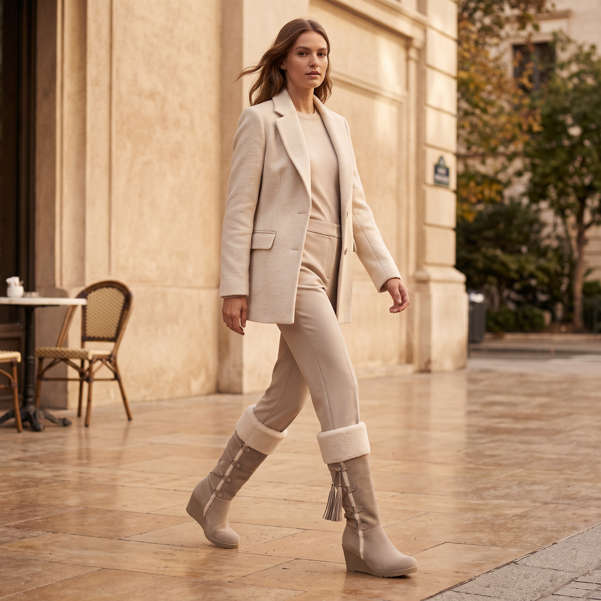 Quentin | Knee High Boots Ankle Shearling