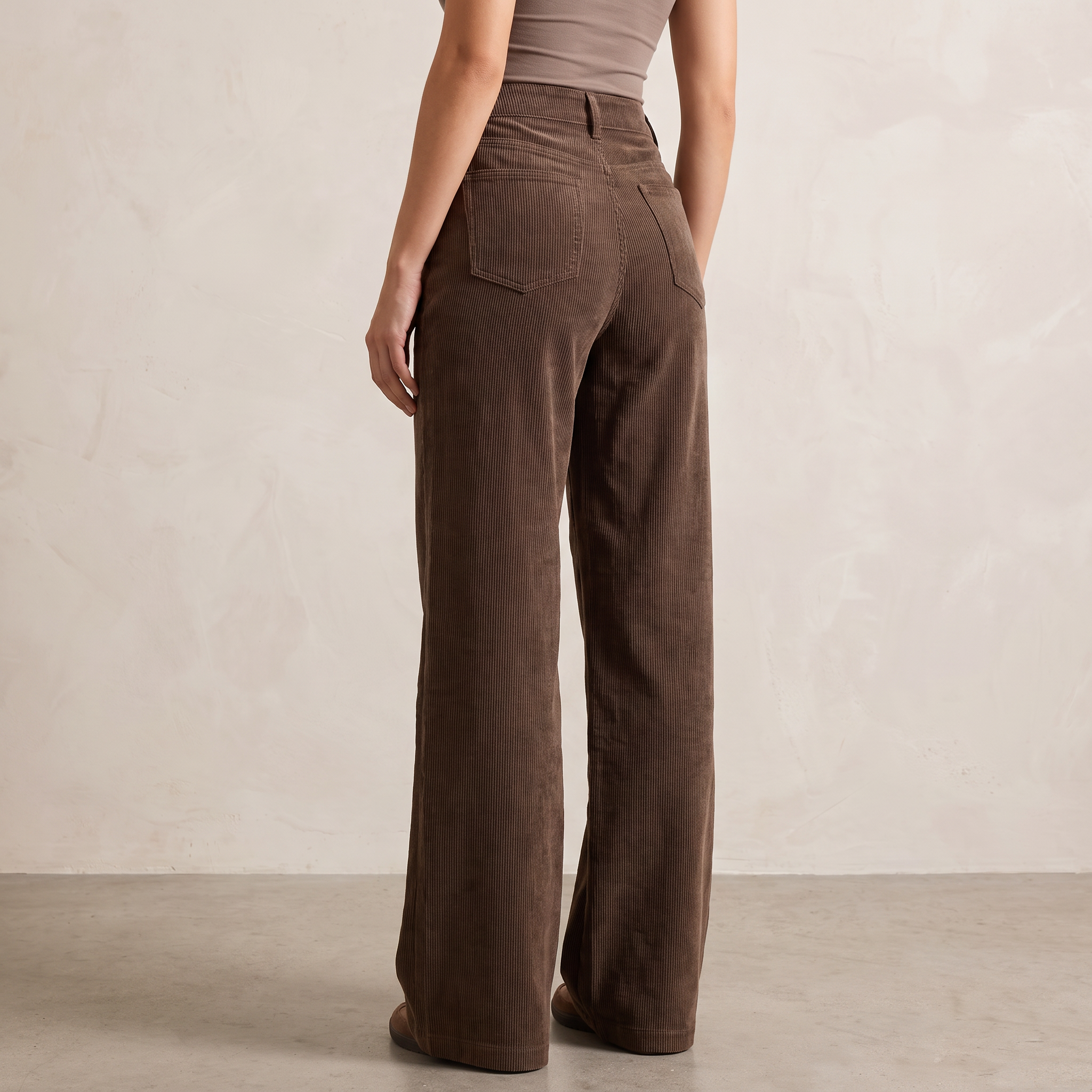 Marissa | Wide Leg Trousers Pants Corduroy