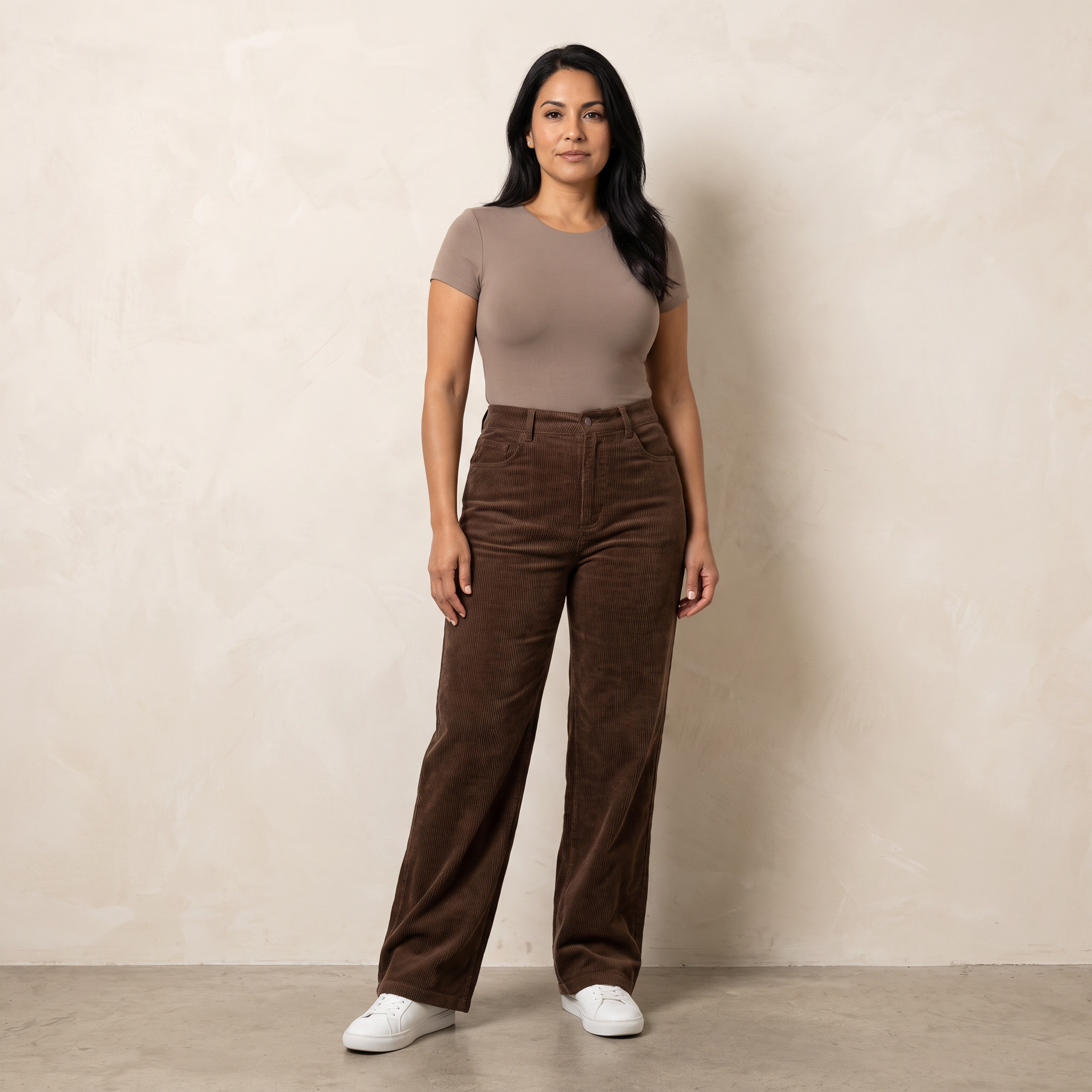 Marissa | Wide Leg Trousers Pants Corduroy