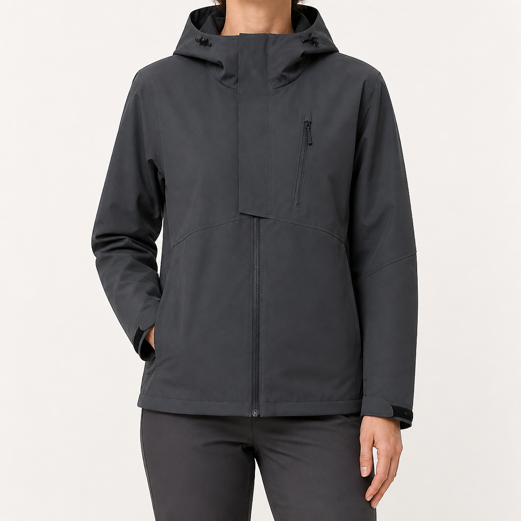 Rowan | Womens Waterproof Windproof Softshell Jacket, Dark Grey
