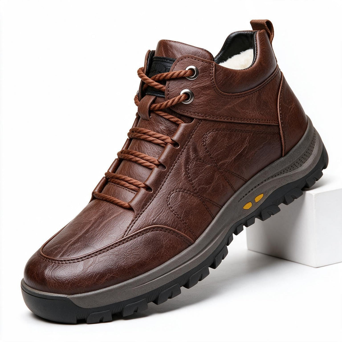 Ryder | Mens Trainers Hiking Sports Shoes Casual Black Brown Walking Shoes Brown packshot