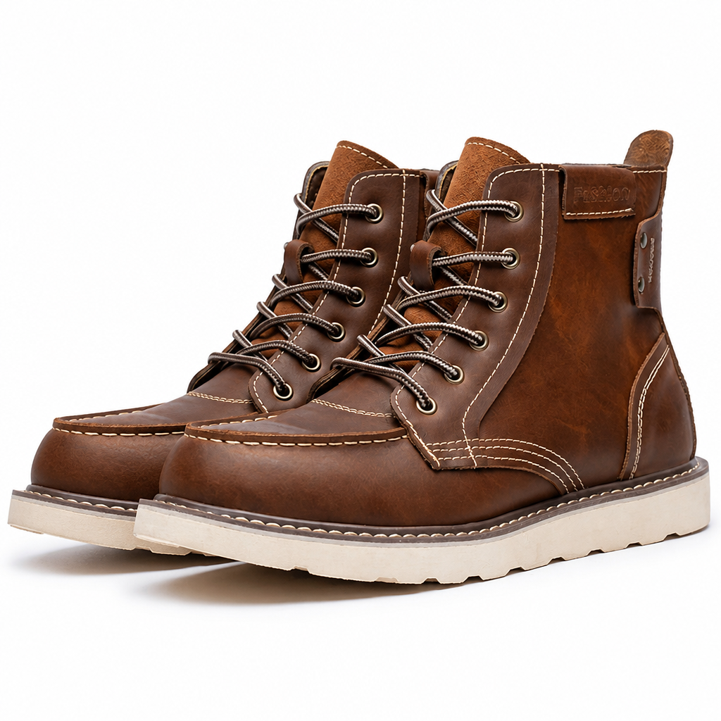 Hamish | Mens Work Boots Fleece Lined Warm Retro Boots Multi 5 packshot