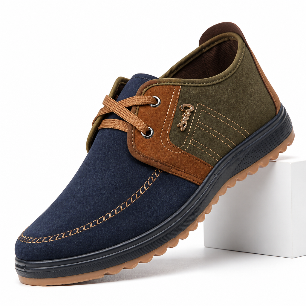 Calloway | Mens Lightweight Breathable Non Slip Walking Work Shoes Multi 3 packshot