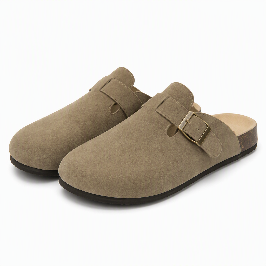 Quincy | Womens Slippers Fluffy Warm Memory Foam House Slippers Brown packshot