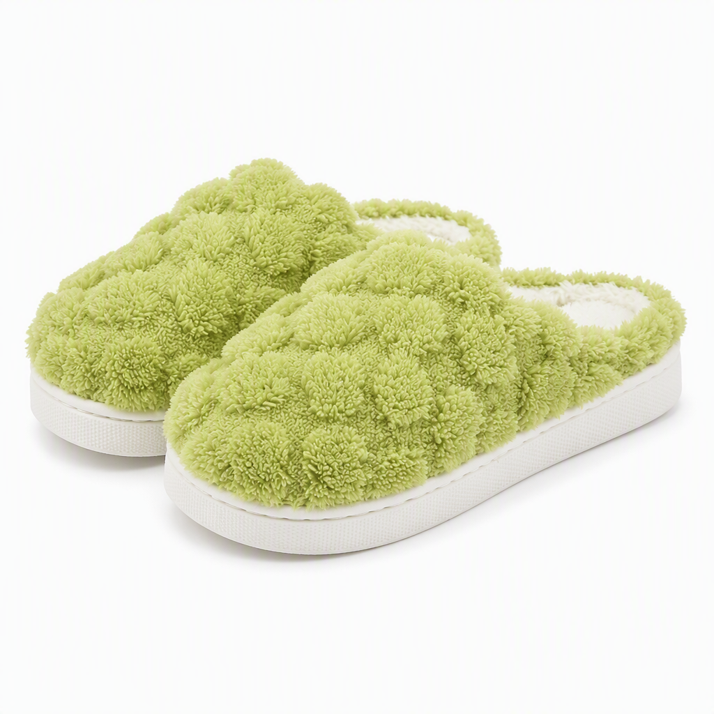 Hollis | Womens Slippers Fluffy Warm Memory Foam House Slippers Design 6 packshot