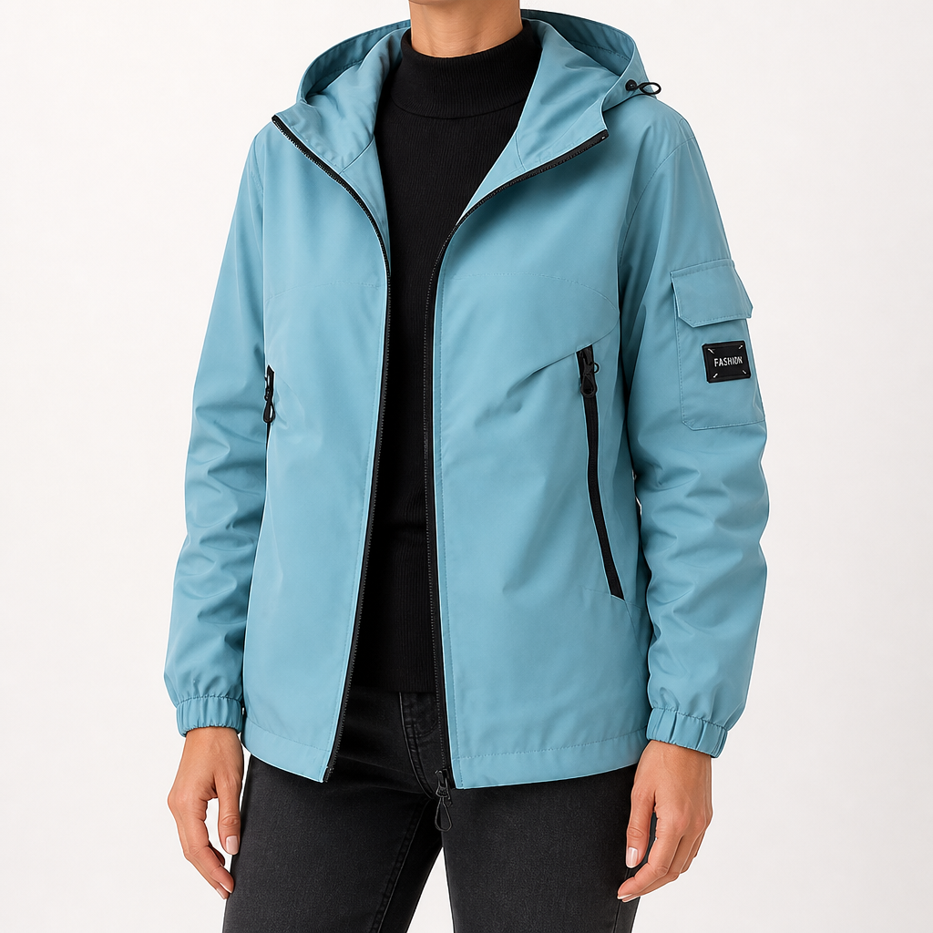 Josephine | Womens Waterproof Windproof Hooded Softshell Jacket, Blue