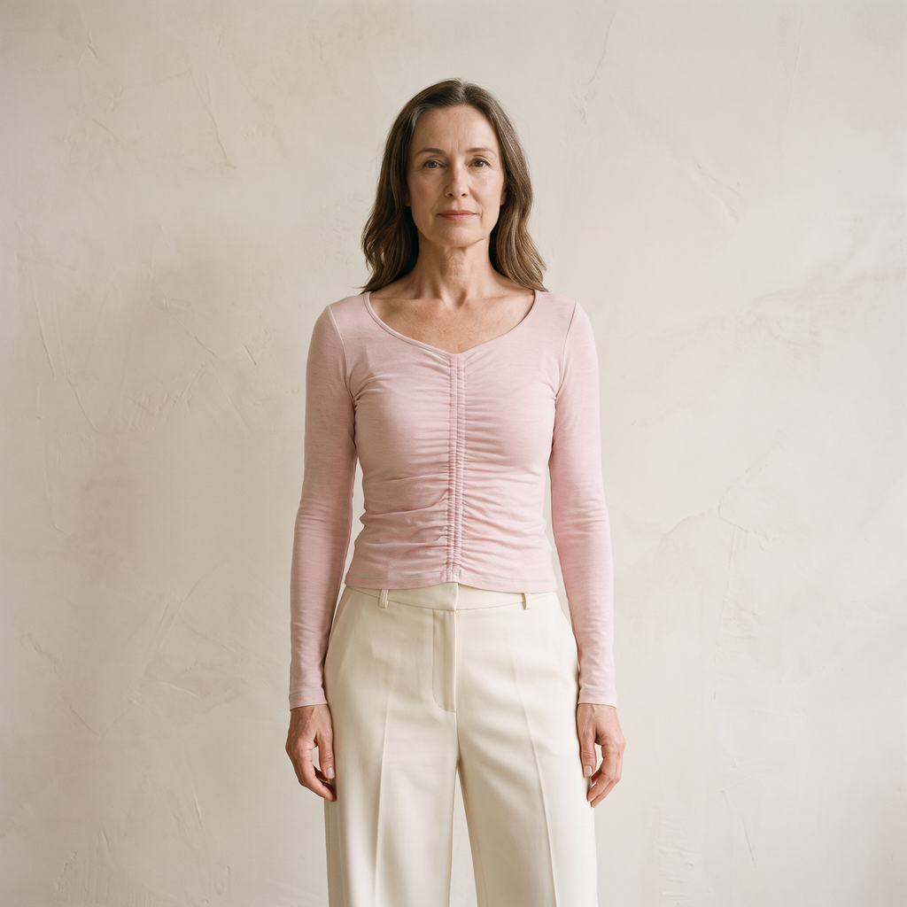 Victor | Slim T-shirt Tee Top Ruched