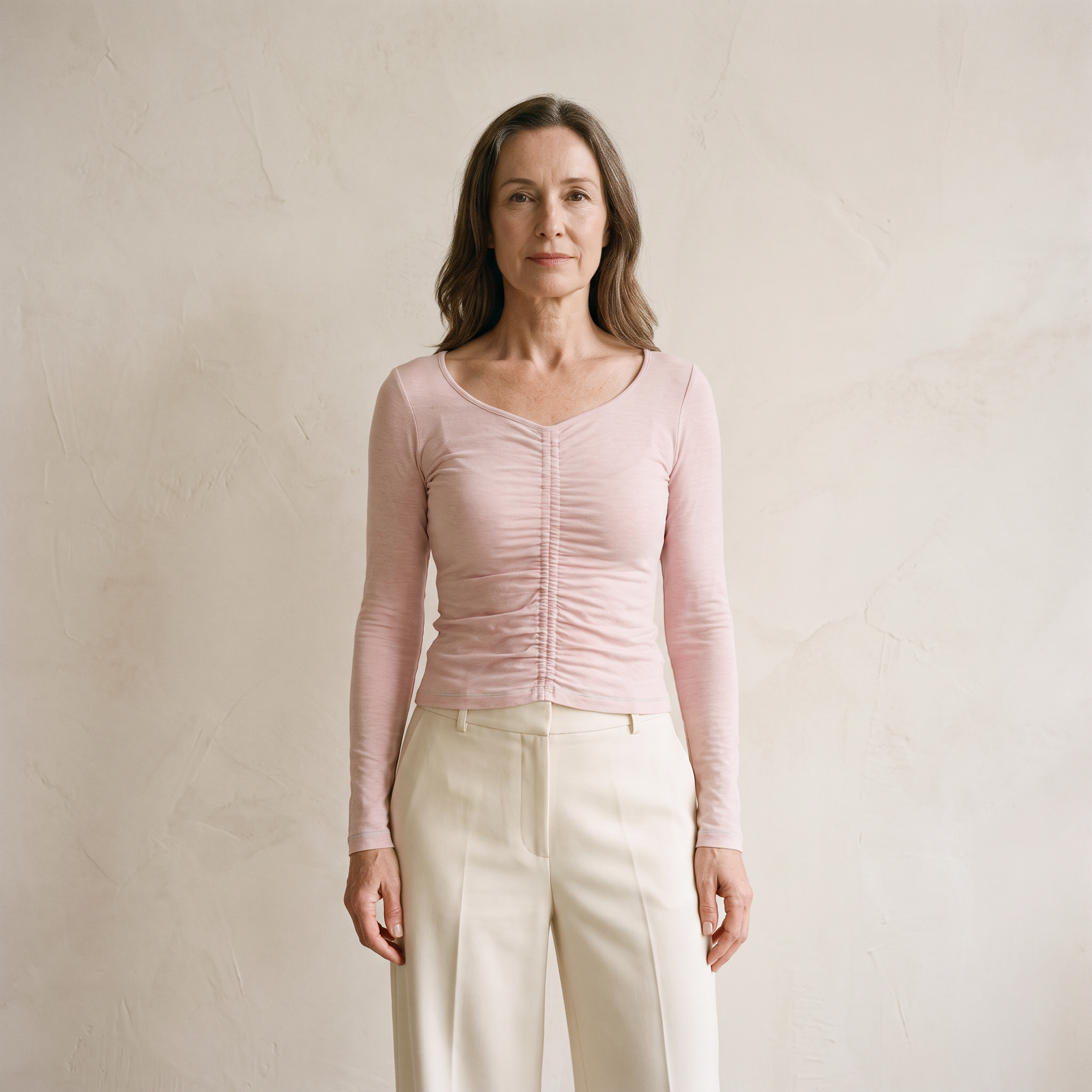 Victor | Slim T-shirt Tee Top Ruched
