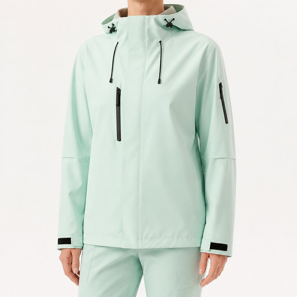 Sylvie | Womens Waterproof Windproof 3 In 1 Jacket, Mist Green