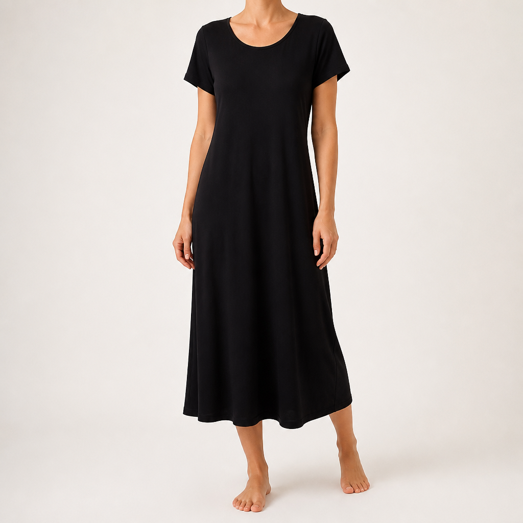 Sabine | Womens Silk Cami Slip Dress, Black 2