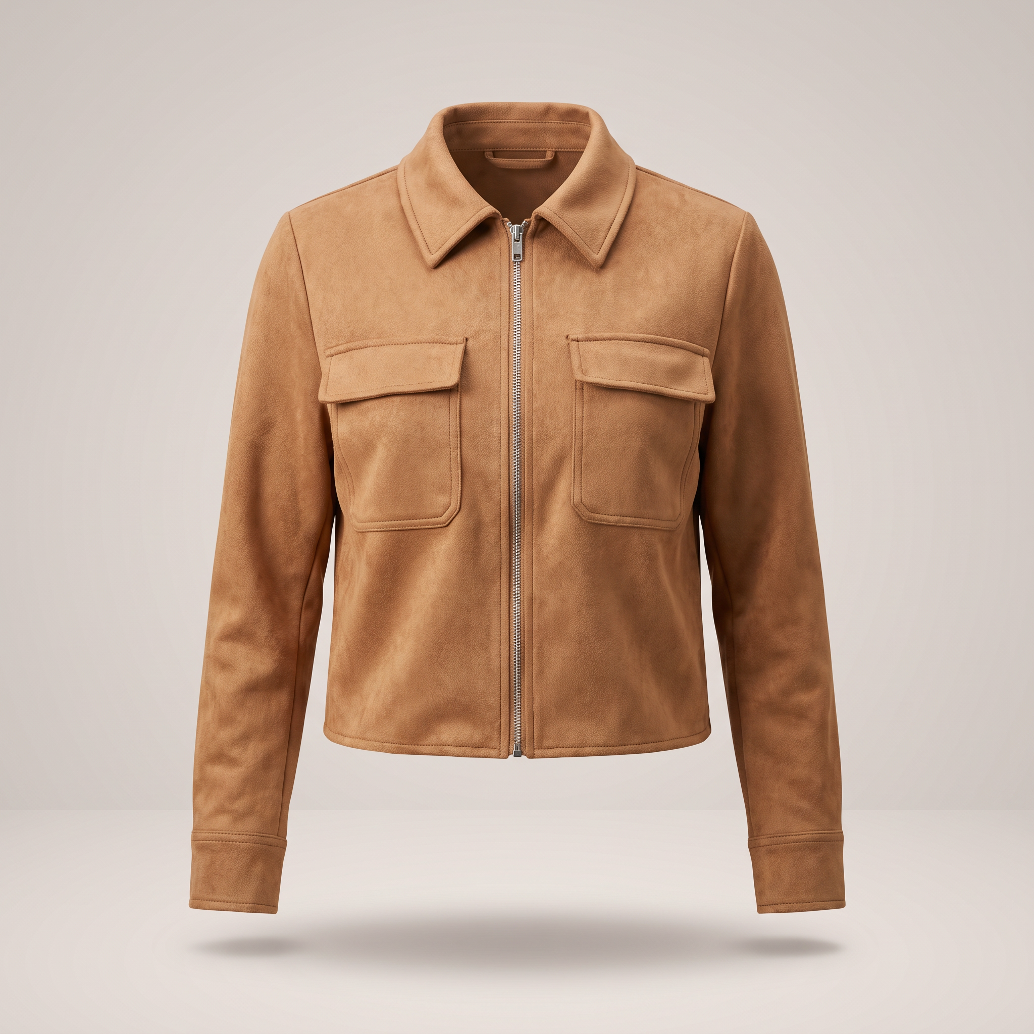 Belgrave | Cropped Jacket Coat Suede