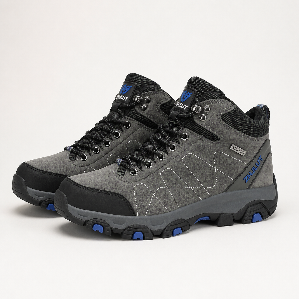 Edmund | Mens Waterproof Fleece Lined Snow Boots, Grey 2