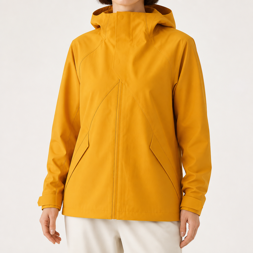 Harriet | Womens Waterproof Windproof Softshell Jacket, Wheat Yellow 2