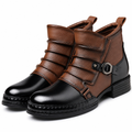 Ambrose | Mens Leather Ankle Boots Biker Boots High Top Boots Black packshot