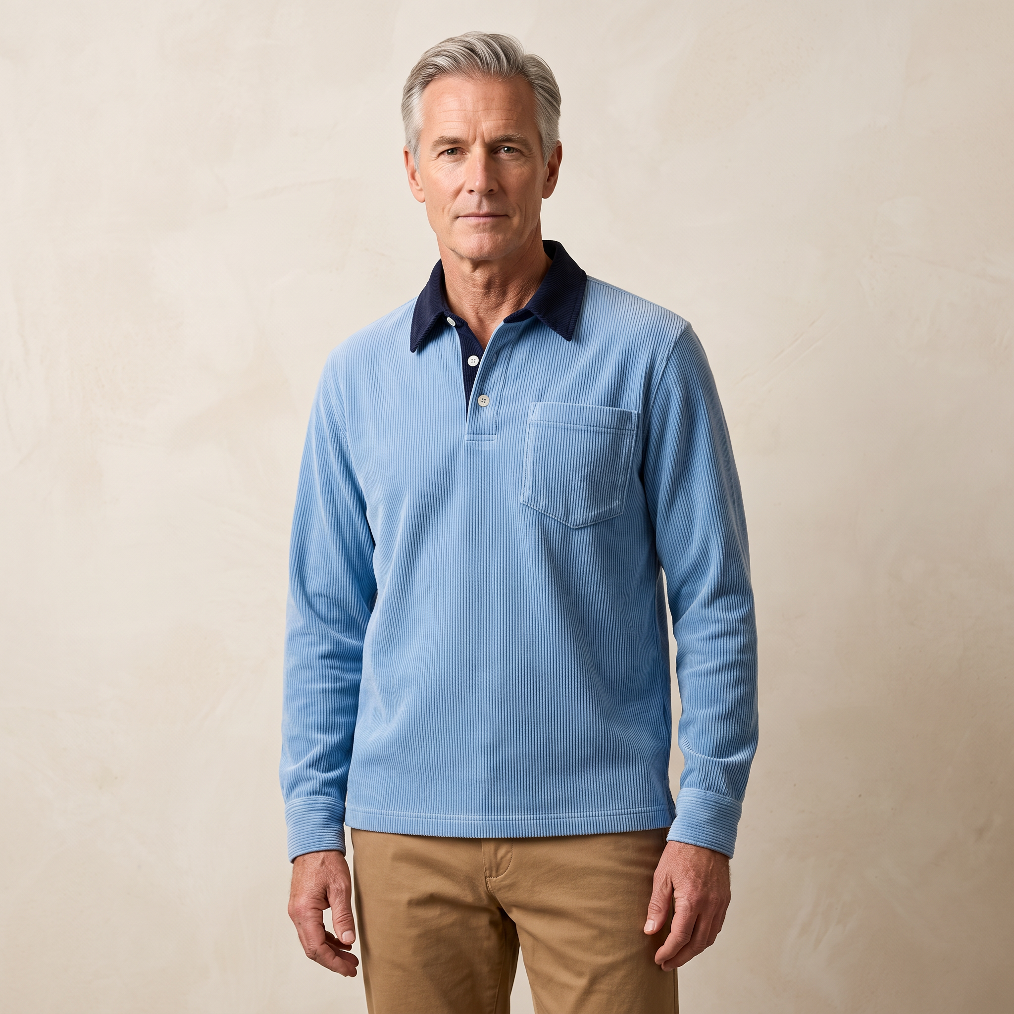 Wakeley | Long Polo Shirt Corduroy
