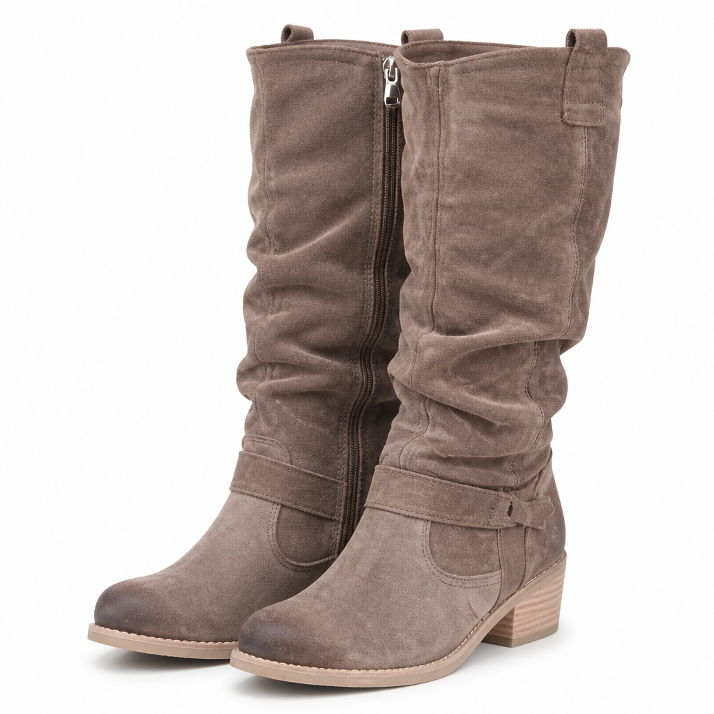 Thurston | Mens Lace Up Leather Retro Casual Ankle Boots Grey packshot