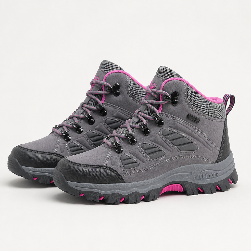Wren | Womens Waterproof Hiking Boots, Rose Pink