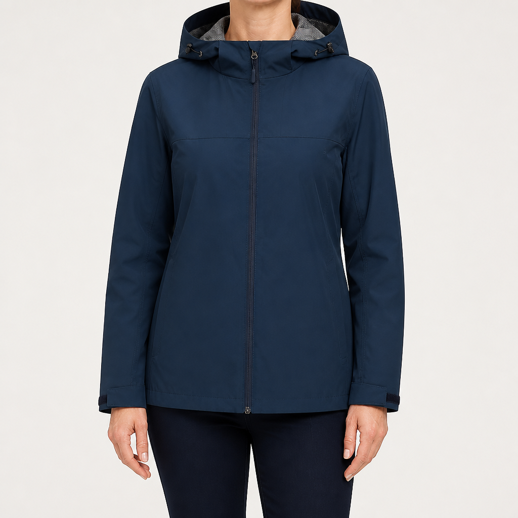 Beatrice | Womens Waterproof Hooded Softshell Jacket, Navy Blue