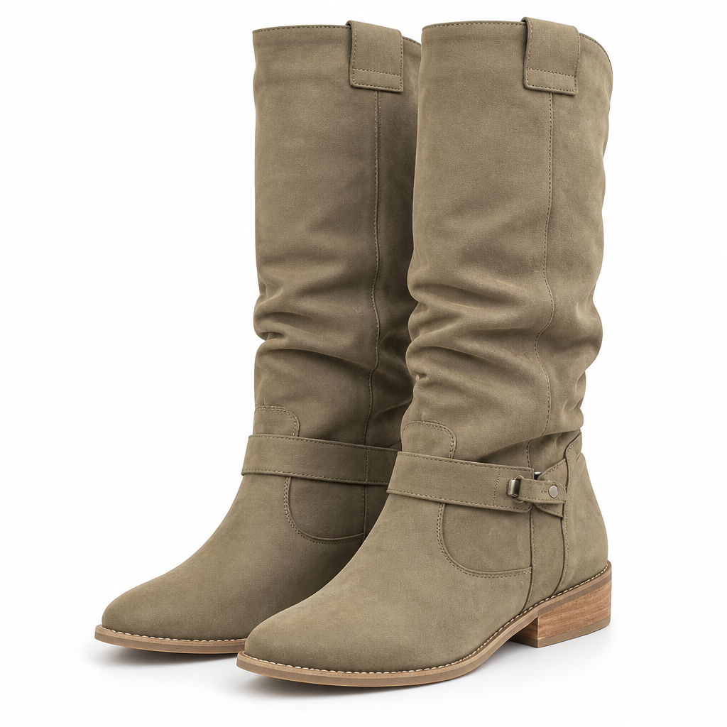 Thurston | Mens Lace Up Leather Retro Casual Ankle Boots Army Green packshot