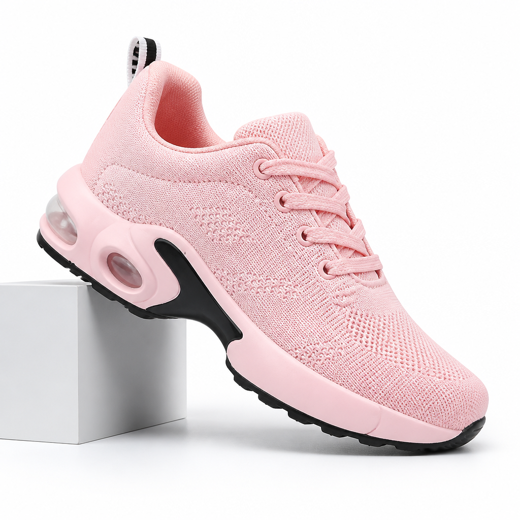 Nova | Womens Running Shoes Trainers Knit Mesh Cushioned Sneakers Shoes Pink packshot