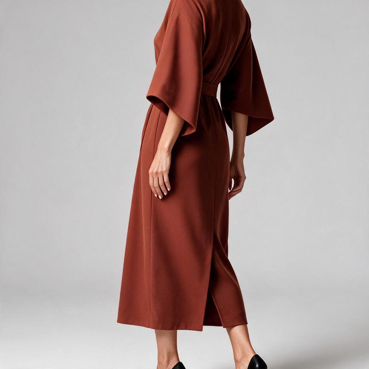 Rhoswen | Womens Wedding Guest Dresses Batwing Sleeve Maxi Elegant Dress