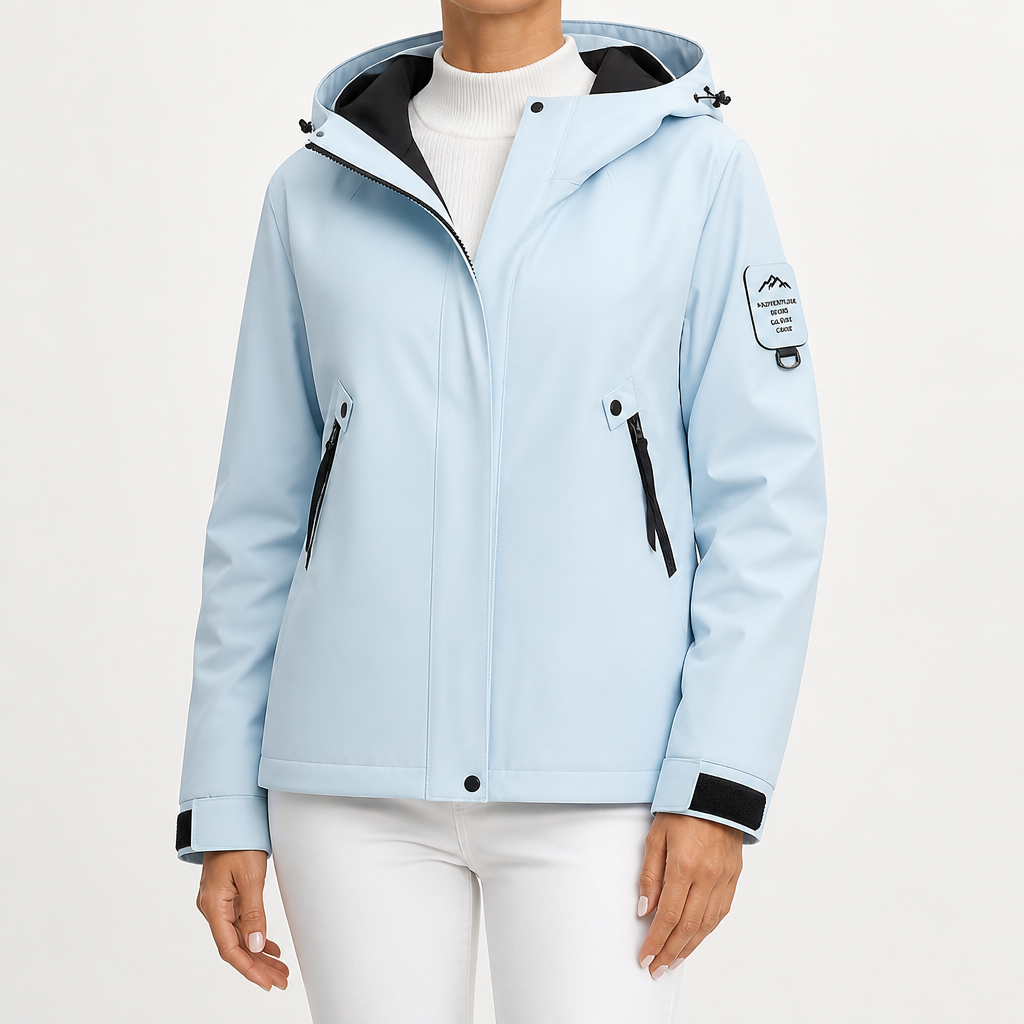 Rowan | Womens Waterproof 3 in 1 Hooded Jacket, Baby Blue 3