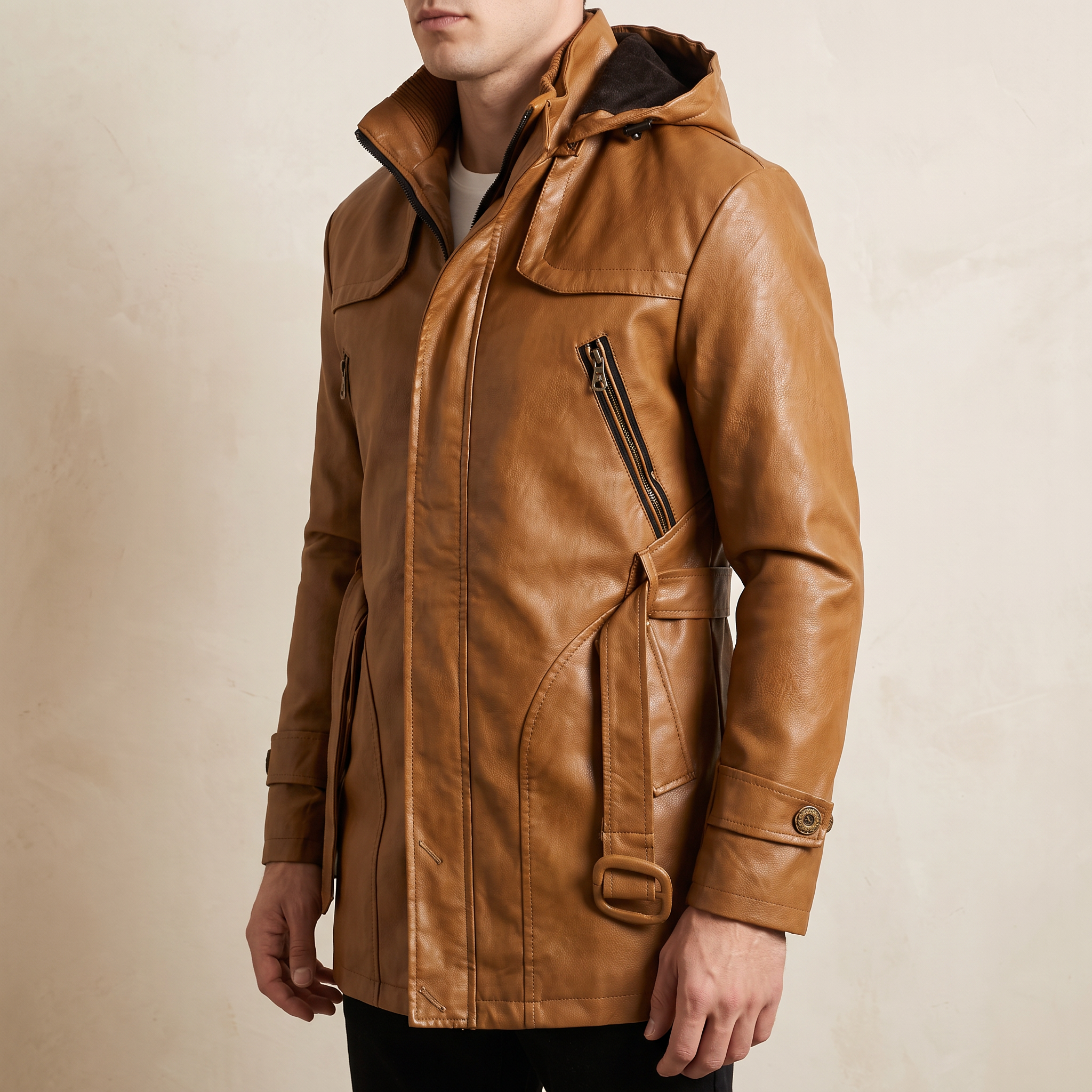 Hackney | Leather Jacket Coat
