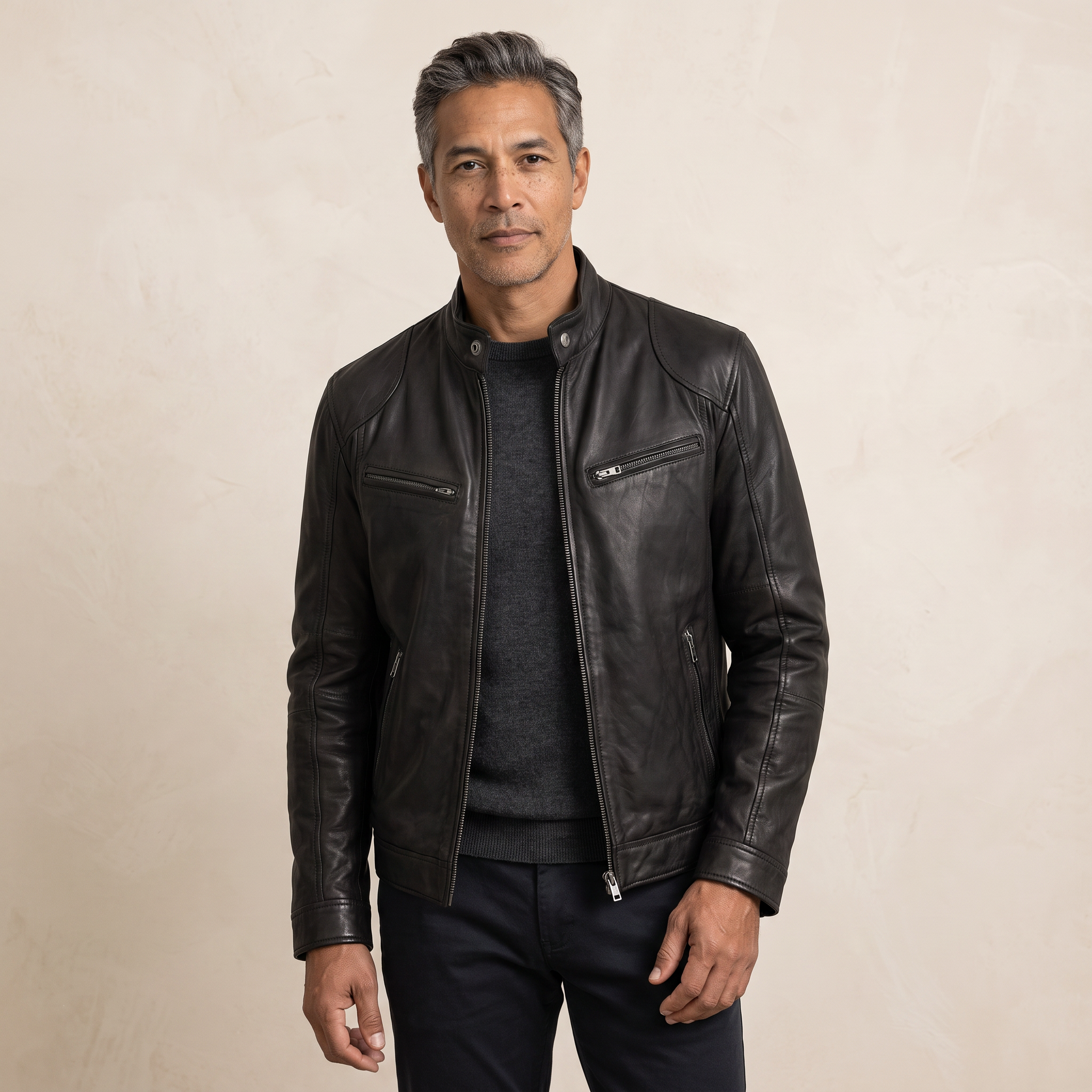 Celeste | Leather Jacket Coat