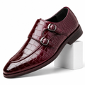 Anders | Womens Leather Business Breathable Formal Dress Shoes Wine Red packshot